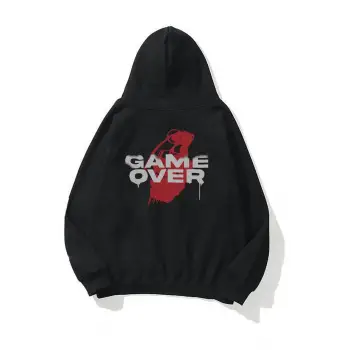 Unisex Game Over Sweatshirt Siyah