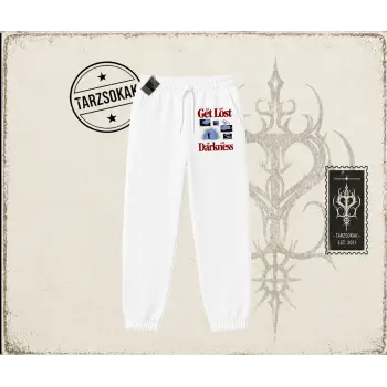 Unisex Get Lost Unisex Jogger Eşofman Altı Beyaz