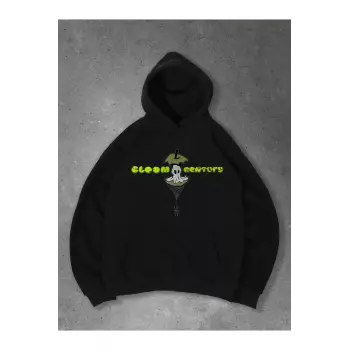 Unisex Ghost Apple Sweatshirt Siyah