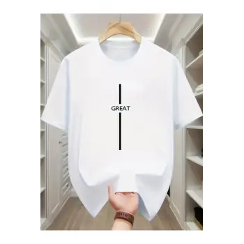 Unisex Great Baskılı Oversize