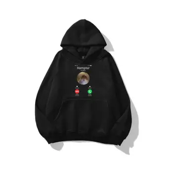 Unisex Hampter is Calling Sweatshirt Siyah