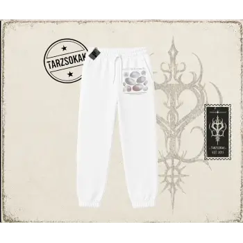 Unisex Hampter is Calling Unisex Jogger Eşofman Altı Beyaz