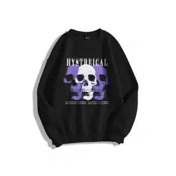Unisex Hysterical Bisiklet Yaka Sweatshirt Siyah