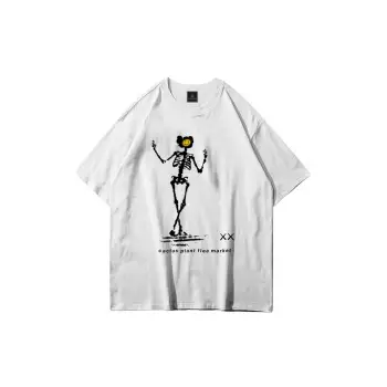 Unisex Iskelet Cactus Beyaz Tshirt