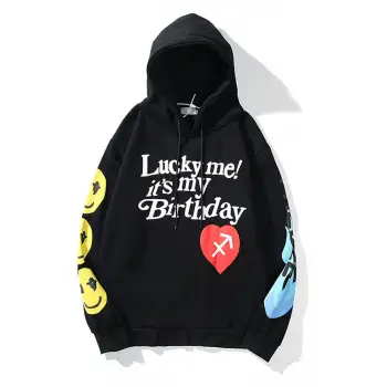 Unisex Its My Birthday Siyah Sweatshirt