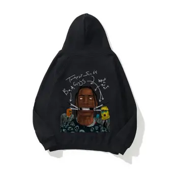 Unisex Jackboys Travis Scott Siyah Sweatshirt
