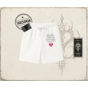 Unisex Just Enjoy Unisex Şort Beyaz