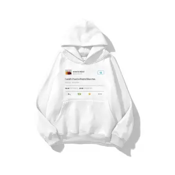 Unisex Kanye Tweet Sweatshirt Beyaz