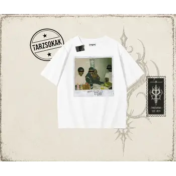 Unisex Kendrick Lamar M.a.a.d City Oversize Unisex Tişört Beyaz