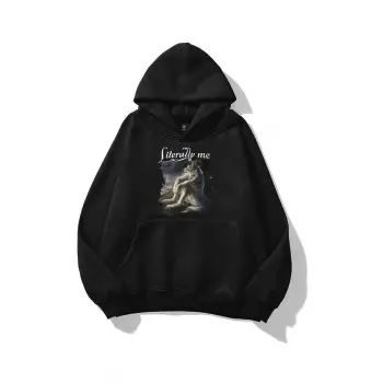 Unisex Literally Me Sweatshirt Siyah