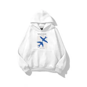 Unisex Matisse Abstract Doves Sweatshirt Beyaz