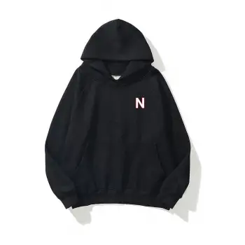 Unisex N Harfli Siyah Sweatshirt