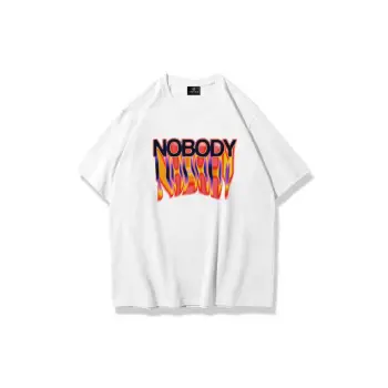 Unisex Nobody Tshirt Beyaz