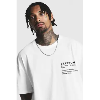Unisex Örme Fredoom Basklı