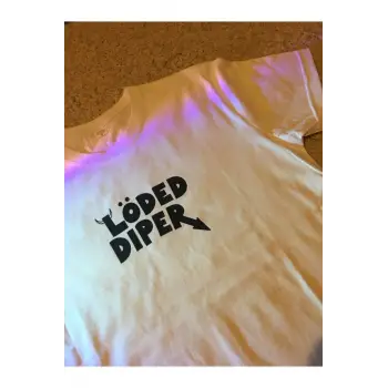 Unisex Oversize Löded Diper Tshirt