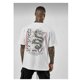 Unisex Oversize Osaka Baskılı Siyah Tshirt
