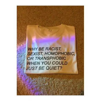 Unisex Oversize Why Be Racist Tshirt