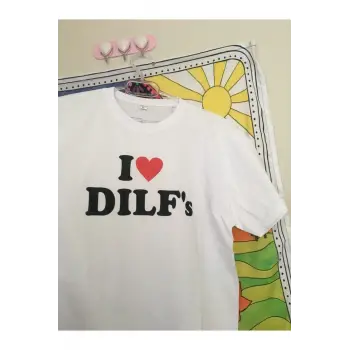Unisex Oversize Y2k I Love Dilfs Tshirt