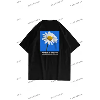 Unisex Papatya Siyah