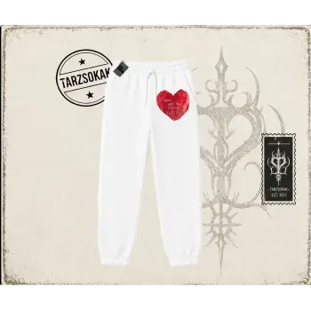Unisex Please Write Me a Love Letter Unisex Jogger Eşofman Altı Beyaz