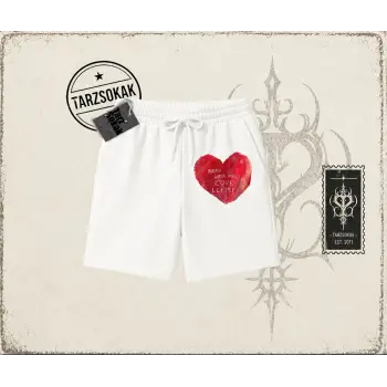 Unisex Please Write Me a Love Letter Unisex Şort Beyaz