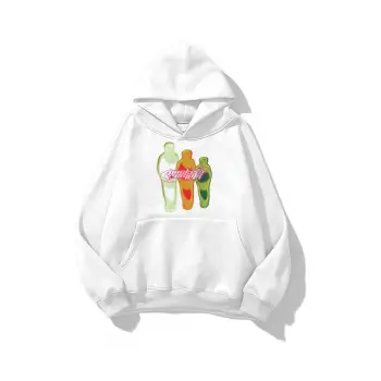 Unisex Pockets Empty Sweatshirt Beyaz