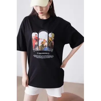 Unisex Point Of View Siyah Tshirt