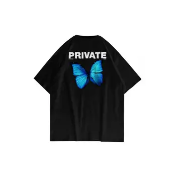 Unisex Private Siyah Tshirt