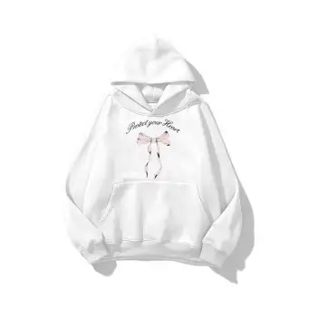 Unisex Protect Your Heart Sweatshirt Beyaz