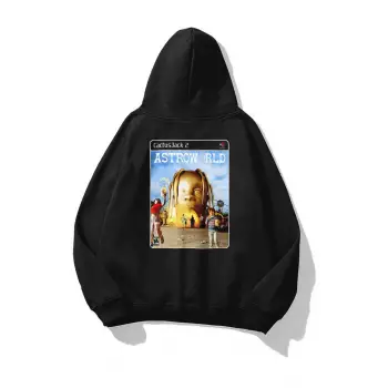 Unisex Ps2 Astroworld Sweatshirt Siyah