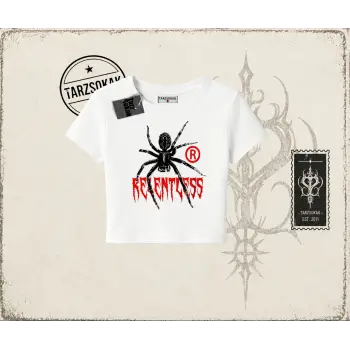 Unisex Relentless Kadın Baby Tee Beyaz