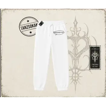 Unisex Reverse Unisex Jogger Eşofman Altı Beyaz