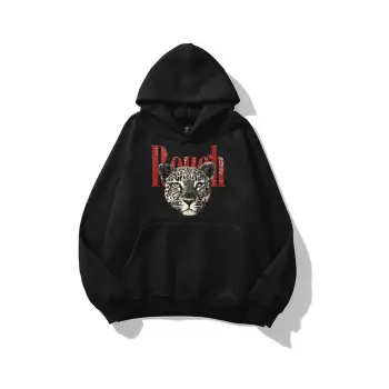 Unisex Rough Leopar Sweatshirt Siyah