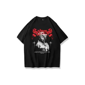 Unisex Sadness Tshirt Siyah
