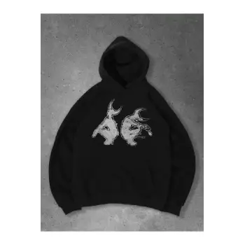 Unisex Satans Sweatshirt Siyah