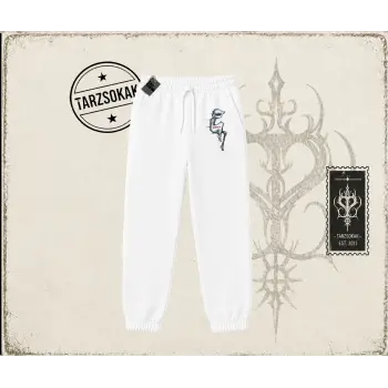 Unisex Shake Unisex Jogger Eşofman Altı Beyaz