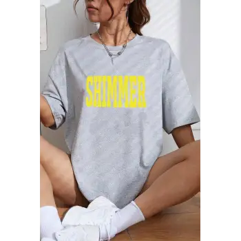 Unisex Shimmer Baskılı T-shirt