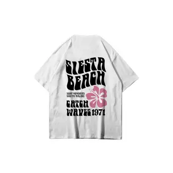 Unisex Siesta Beach Beyaz Tshirt