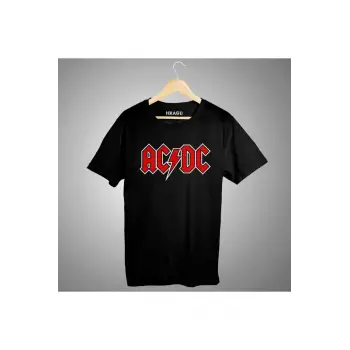 Unisex Siyah Ac Dc Tişört