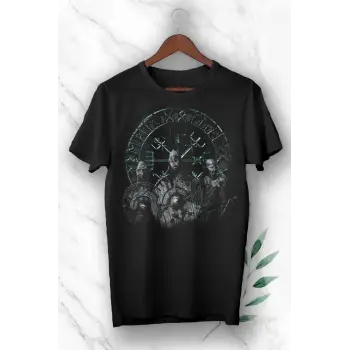 Unısex Siyah Baskılı T-Shirt