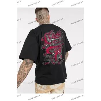 Unisex Siyah Chinesebox Oversize