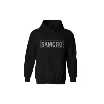 Unisex Siyah Samcro Sons Of Anarchy Sırt Baskılı Sweatshirt