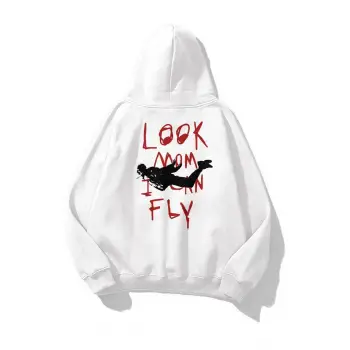 Unisex Smiley Look Mom Sweatshirt Beyaz