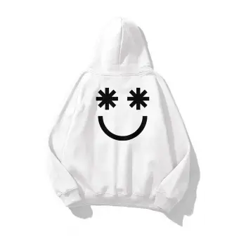 Unisex Smiley Sweatshirt Beyaz