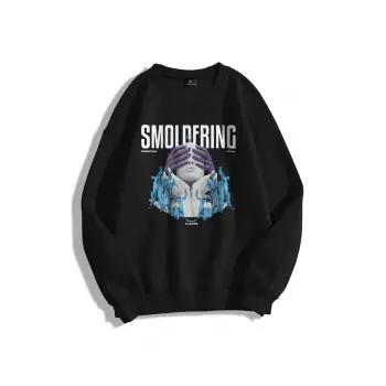 Unisex Smoldering Bisiklet Yaka Sweatshirt Siyah