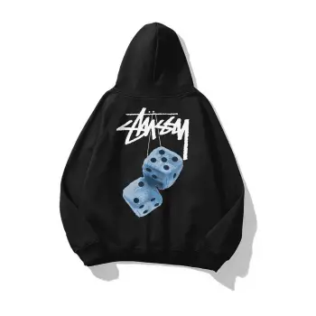 Unisex Stüssy Zar Sweatshirt Siyah