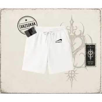 Unisex Suicedeboys Unisex Şort Beyaz