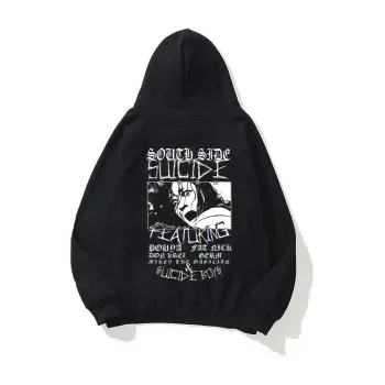 Unisex Suicideboys South Side Siyah Sweatshirt