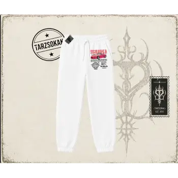 Unisex Suki Fast And Furious Unisex Jogger Eşofman Altı Beyaz