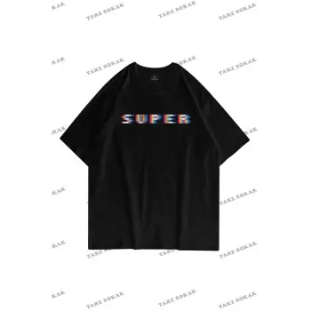 Unisex Super Pixel Siyah